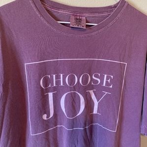 comfort colors t-shirt size large light purple